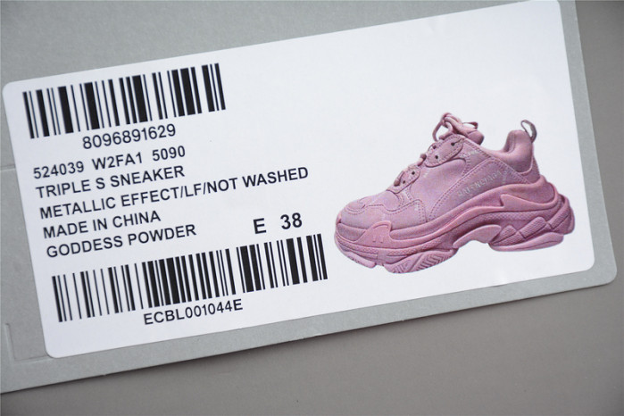 bl triple s trainers sneakers pink 052708
