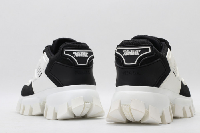 PRAD WHITE BLACK SNEAKERS