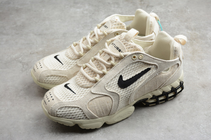 nike air zoom spiridon cage 2 stussy fossil cq5486-200